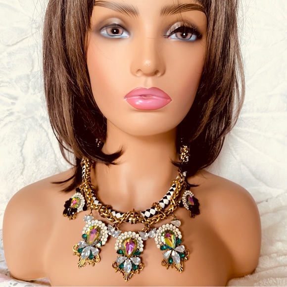 🌹HP🌹ASOS Rhinestone Statement Necklace - Picture 11 of 16
